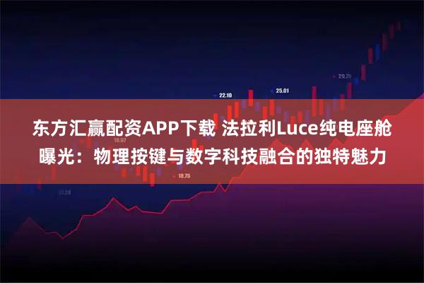 东方汇赢配资APP下载 法拉利Luce纯电座舱曝光：物理按键与数字科技融合的独特魅力